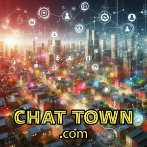 ChatTown.com premium chat domain name for a vibrant online Metaverse community.