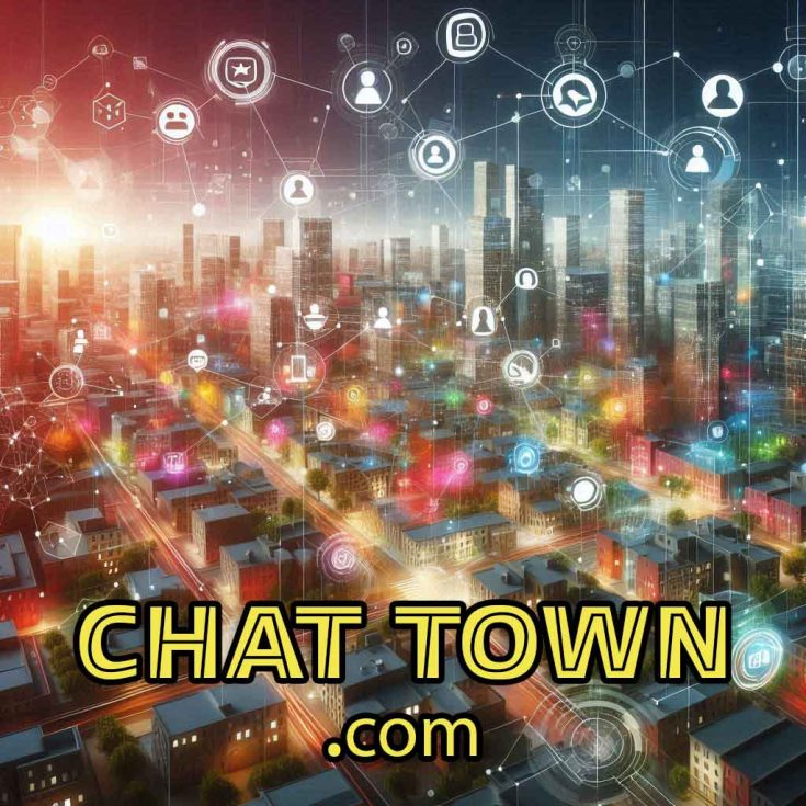 ChatTown.com premium chat domain name for a vibrant online Metaverse community.