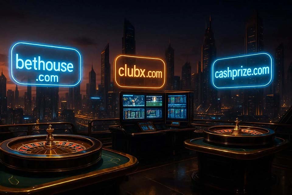 Premium iGaming domains for sale 2026 including BetHouse.com and ClubX.com